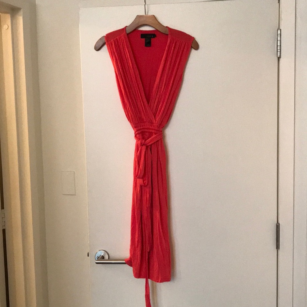 Isabel Lu size L sleeveless dress with tie-waist
